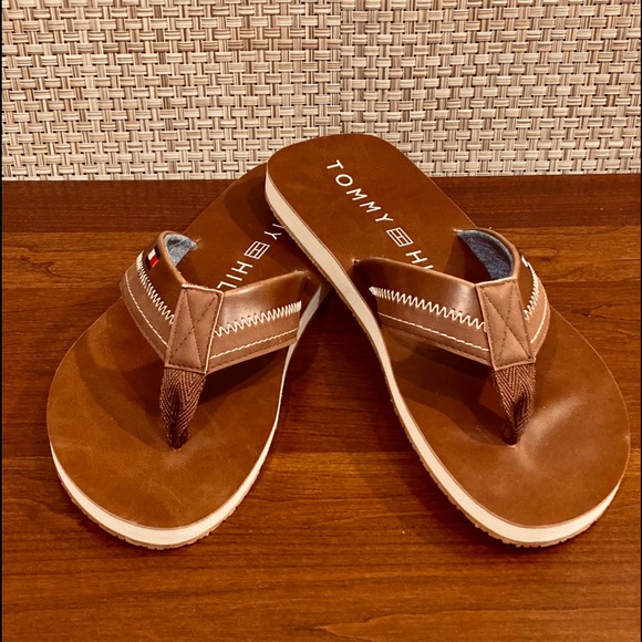 Tommy Hilfiger Brown Drogo Flip Flop Sandals 11 - Picture 3 of 8